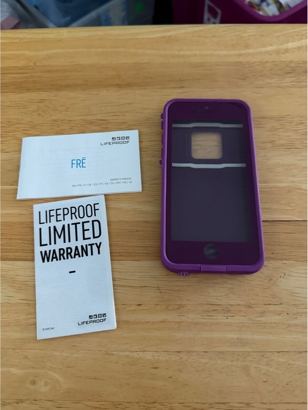 LifeProof Fre Purple Waterproof Built In Screen Protector iPhone 6/6S Phone Case